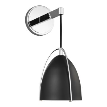Norman One Light Wall   Bath Sconce in Chrome by Visual Comfort Studio