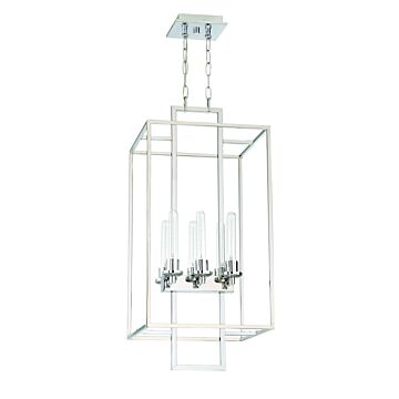 Cubic Six Light Foyer Pendant in Chrome by Craftmade