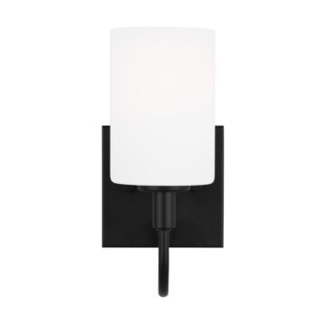 Oak Moore LED Bath Wall Sconce in Midnight Black by Visual Comfort Studio