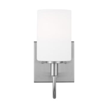 Oak Moore LED Bath Wall Sconce in Brushed Nickel by Visual Comfort Studio