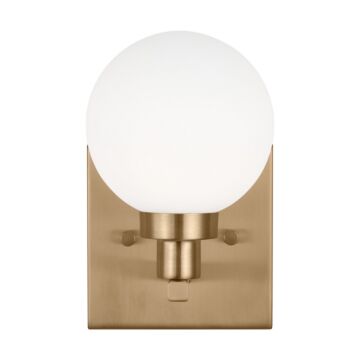 Clybourn One Light Bath Vanity in Satin Brass by Visual Comfort Studio