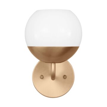 Alvin LED Bath Wall Sconce in Satin Brass by Visual Comfort Studio