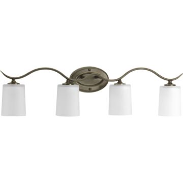 Inspire 4-Light Bathroom Vanity Light in Antique Bronze