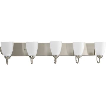 Gather 5-Light Bathroom Vanity Light in Brushed Nickel