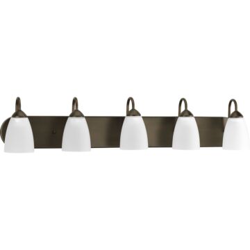 Gather 5-Light Bathroom Vanity Light in Antique Bronze