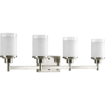 Alexa 4-Light Bathroom Vanity Light in Brushed Nickel