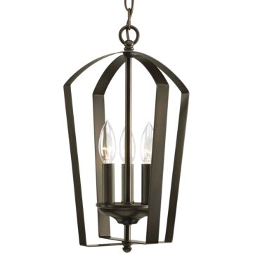 Gather 3-Light Foyer Pendant in Antique Bronze