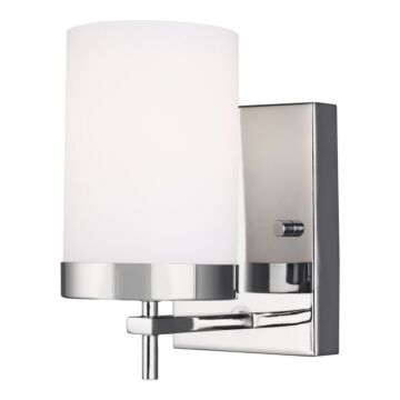 Zire One Light Wall   Bath Sconce in Chrome by Visual Comfort Studio