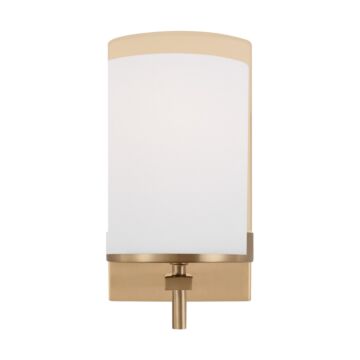 Zire One Light Wall   Bath Sconce in Satin Brass by Visual Comfort Studio