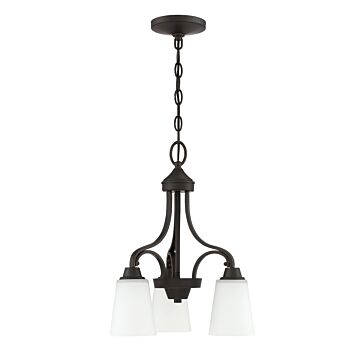 Craftmade Grace 3 Light Transitional Chandelier in Espresso