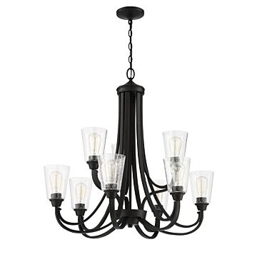 Craftmade Grace 9 Light Transitional Chandelier in Espresso