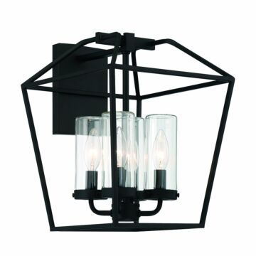 Eurofase Bastille 4-Light Wall Sconce in Black