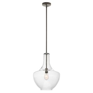 Everly One Light Pendant in Olde Bronze by Kichler