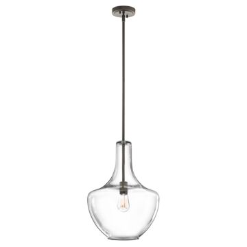 Everly One Light Pendant in Olde Bronze by Kichler