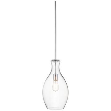 Everly One Light Pendant in Chrome by Kichler