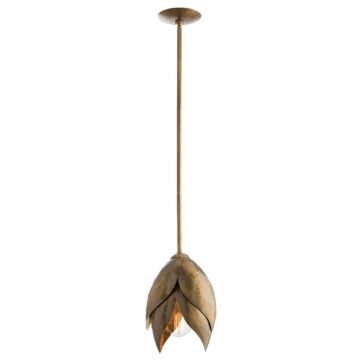 Arteriors Edith 8 Inch Pendant in Vintage Brass