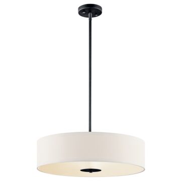 No Family Three Light Pendant in Black by Kichler