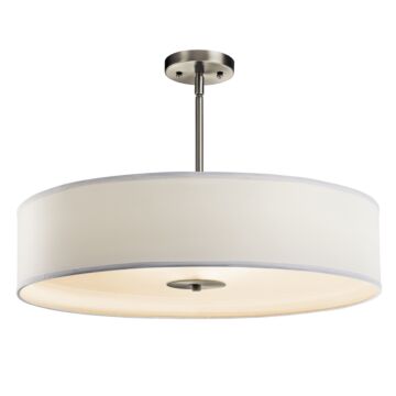 No Family Three Light Pendant Semi Flush Mount in Brushed Nickel by Kichler