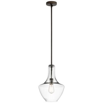 Everly One Light Pendant in Olde Bronze by Kichler
