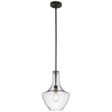 Everly One Light Pendant in Olde Bronze by Kichler