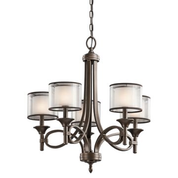 Lacey Five Light Chandelier in Mission Bronze by Kichler
