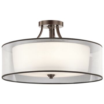 Lacey Five Light Semi Flush Mount in Mission Bronze by Kichler