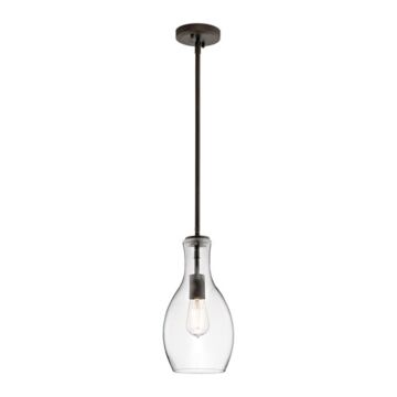 Everly One Light Pendant in Olde Bronze by Kichler