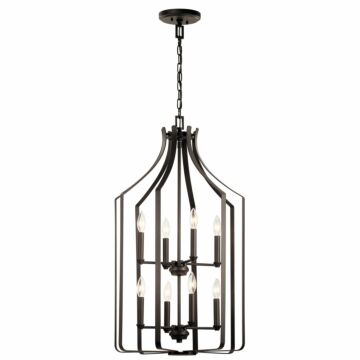 Morrigan Eight Light Foyer Chandelier in Olde Bronze by Kichler