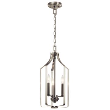 Morrigan Three Light Foyer Pendant in Brushed Nickel by Kichler