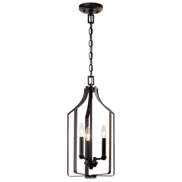 Morrigan Three Light Foyer Pendant in Olde Bronze by Kichler