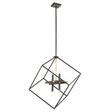 Cartone Eight Light Pendant in Olde Bronze by Kichler