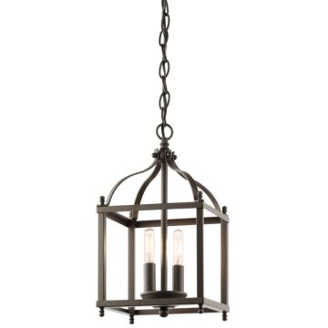 Kichler Larkin 2 Light Foyer Pendant in Olde Bronze