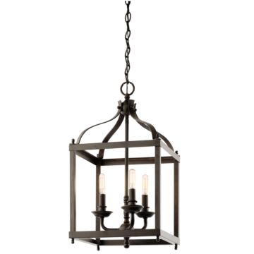 Kichler Larkin 3 Light Foyer Pendant in Olde Bronze
