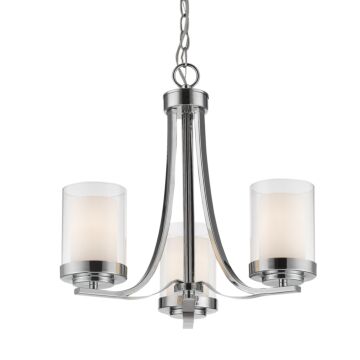 Z-Lite Willow 3-Light Chandelier In Chrome
