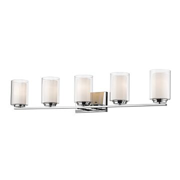 Z-Lite Willow 5-Light Bathroom Vanity Light In Chrome
