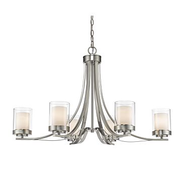 Z-Lite Willow 6-Light Chandelier In Brushed Nickel