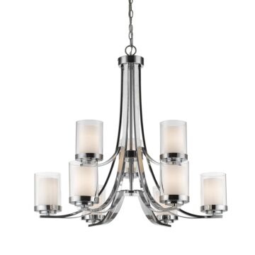 Z-Lite Willow 9-Light Chandelier In Chrome