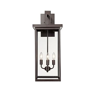 Barkeley Four Light Outdoor Wall Sconce in Powder Coated Bronze by Millennium