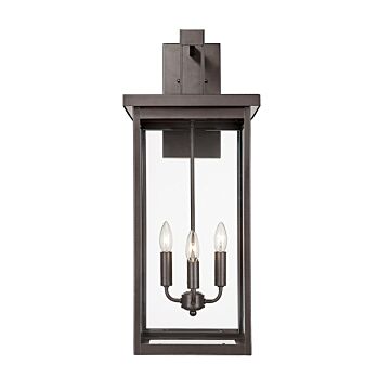 Barkeley Four Light Outdoor Wall Sconce in Powder Coated Bronze by Millennium