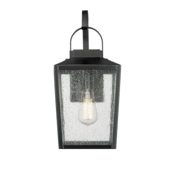 Devens One Light Outdoor Wall Sconce in Powder Coated Black by Millennium
