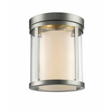 Z-Lite Willow 3-Light Flush Mount Ceiling Light In Brushed Nickel