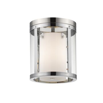 Z-Lite Willow 3-Light Flush Mount Ceiling Light In Chrome