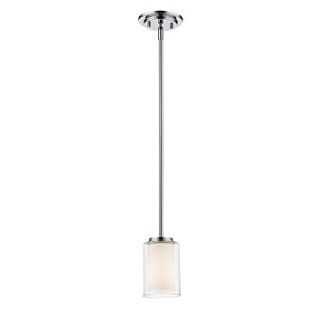 Z-Lite Willow 1-Light Mini Pendant Light In Chrome