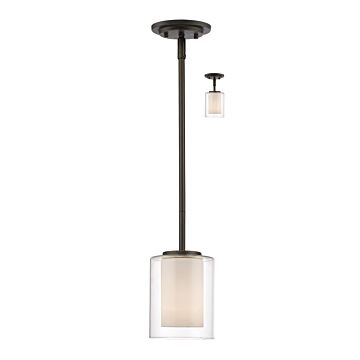 Z-Lite Willow 1-Light Mini Pendant Light In Olde Bronze