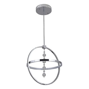 Craftmade Anillo 2 Light 17 Inch Pendant Light in Chrome