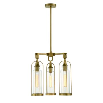 Eurofase Yasmin 3-Light Chandelier in Gold