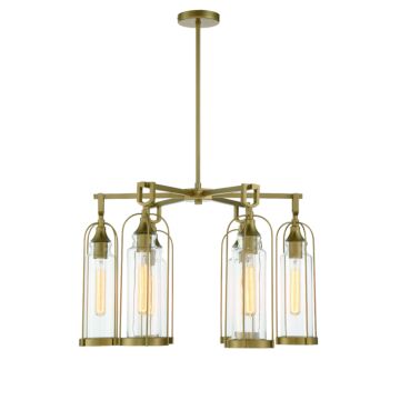 Eurofase Yasmin 6-Light Chandelier in Gold