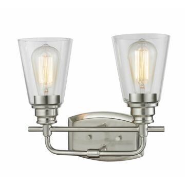Z-Lite Annora 2-Light Bathroom Vanity Light In Brushed Nickel