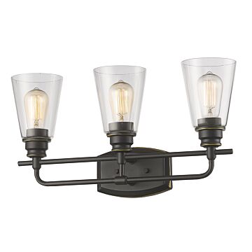 Z-Lite Annora 3-Light Bathroom Vanity Light In Olde Bronze