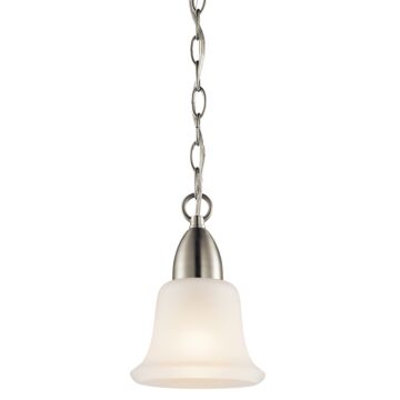 Nicholson One Light Mini Pendant in Brushed Nickel by Kichler